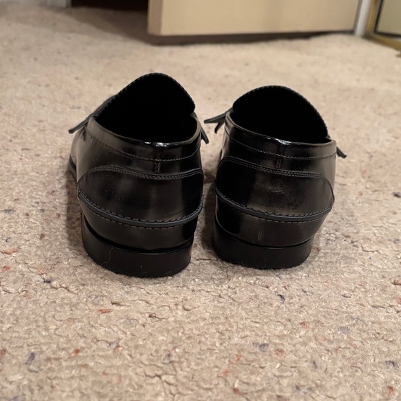 Gunmetal louboutin women’s Leather Loafers - Picture 4 of 5